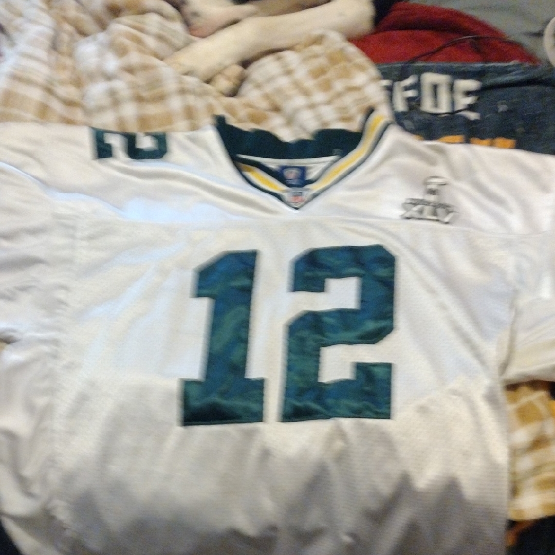 White And Green Football Jersey